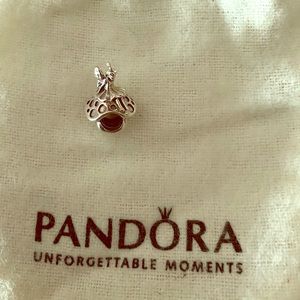 Fairy on mushroom charm